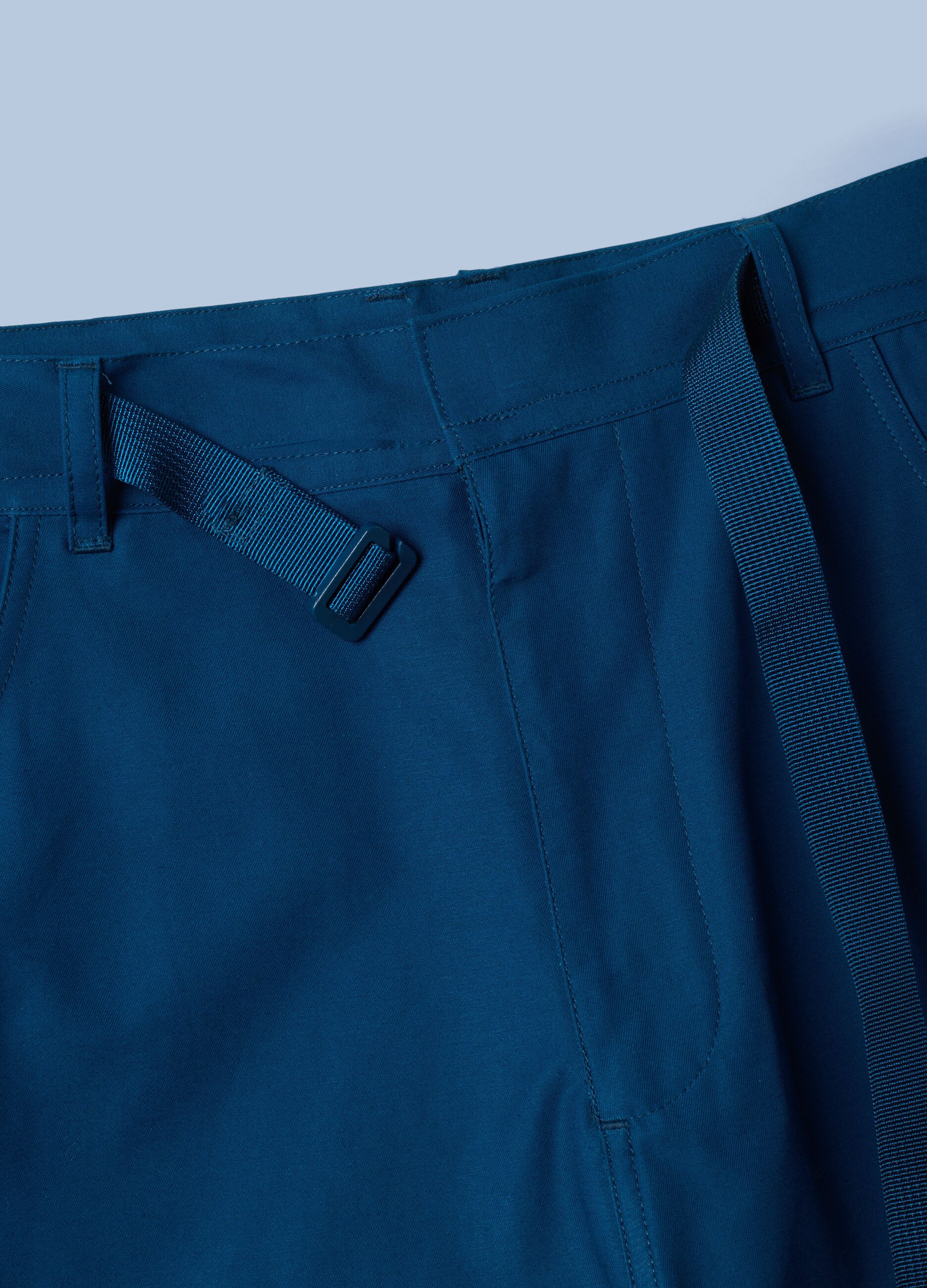 ALTAVIA SAILING blue pure cotton cargo Bermuda shorts