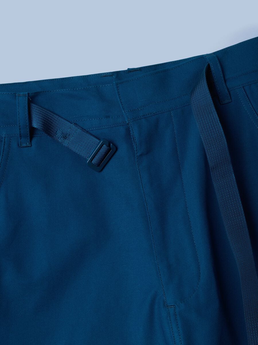 ALTAVIA SAILING blue pure cotton cargo Bermuda shorts_7