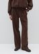 Brown checked regular fit trousers_1