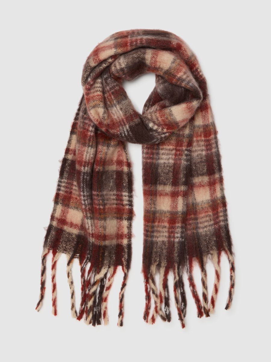Multicolour Checked Scarf_1