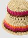 Multicolour paper and cotton blend bucket hat_1