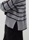 Striped pullover with slits_2