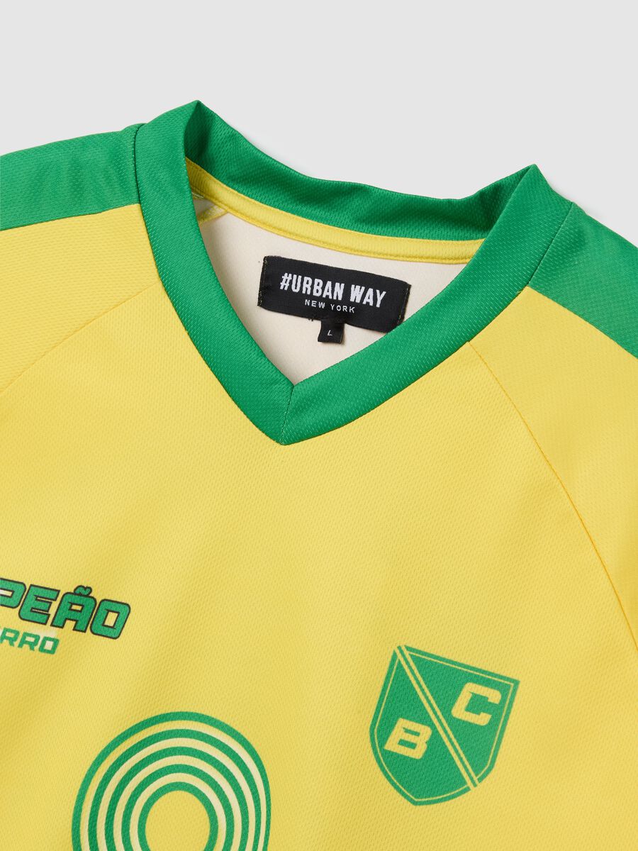Men's shirt in mixed yellow and green_5