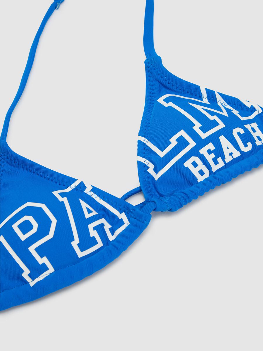 Bikini da ragazze in misto blu elasticizzato_2