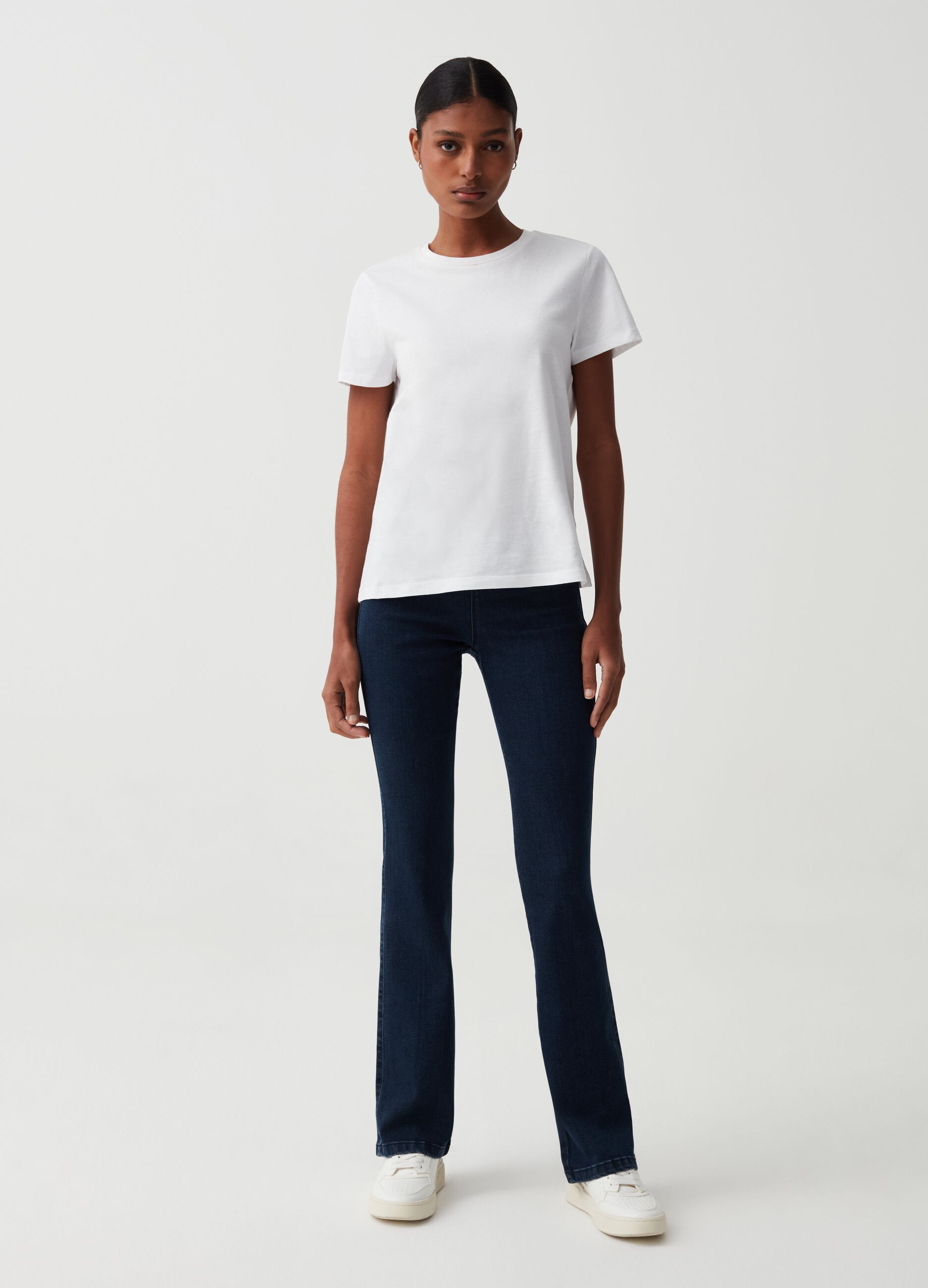 Stretch flare-fit jeggings