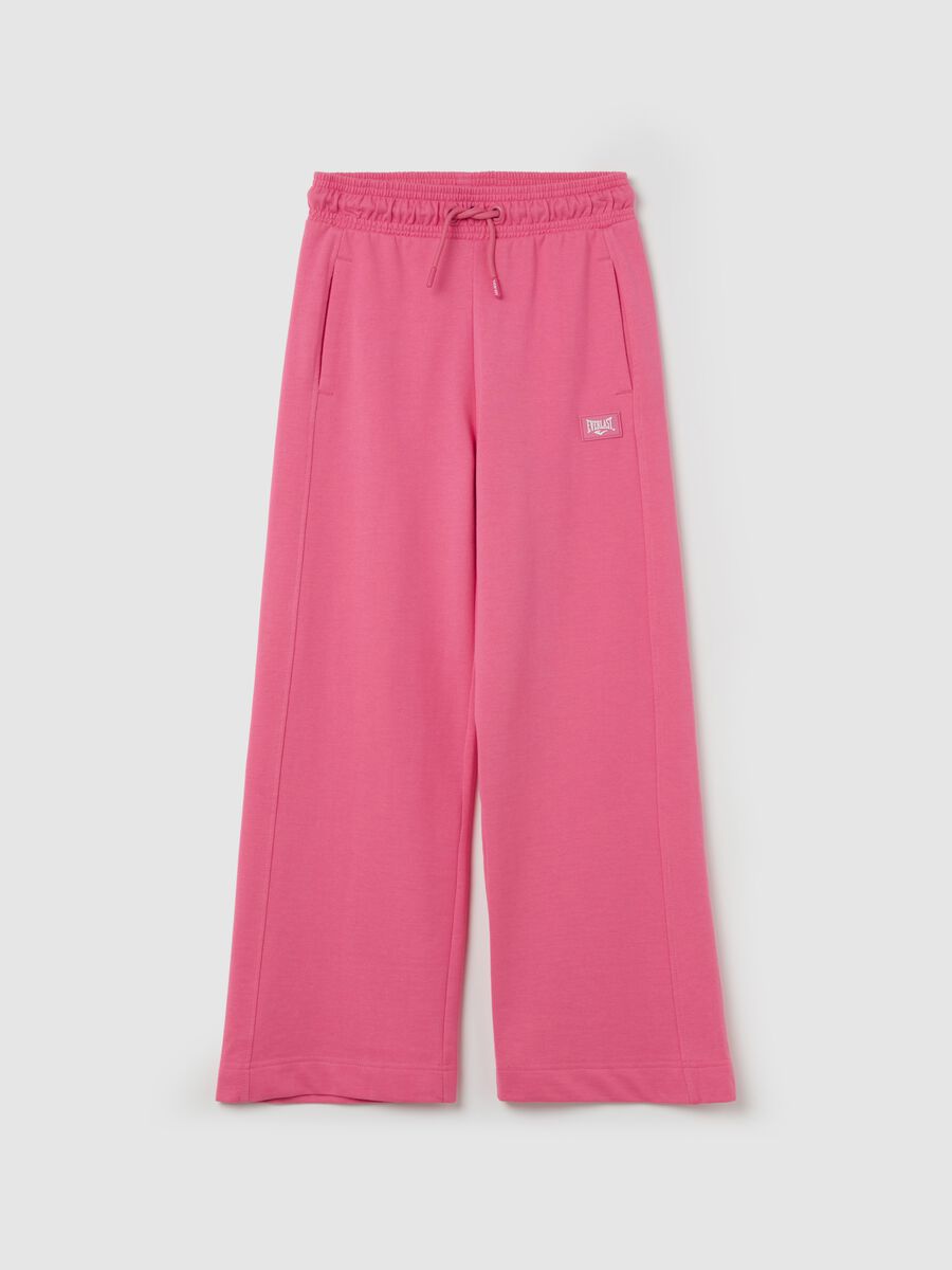 Wide-leg joggers with drawstring and logo patch_3