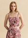 Top crop multicolor in misto cotone e lino_0