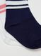 Girls' multicoloured cotton stretch socks tripack_2