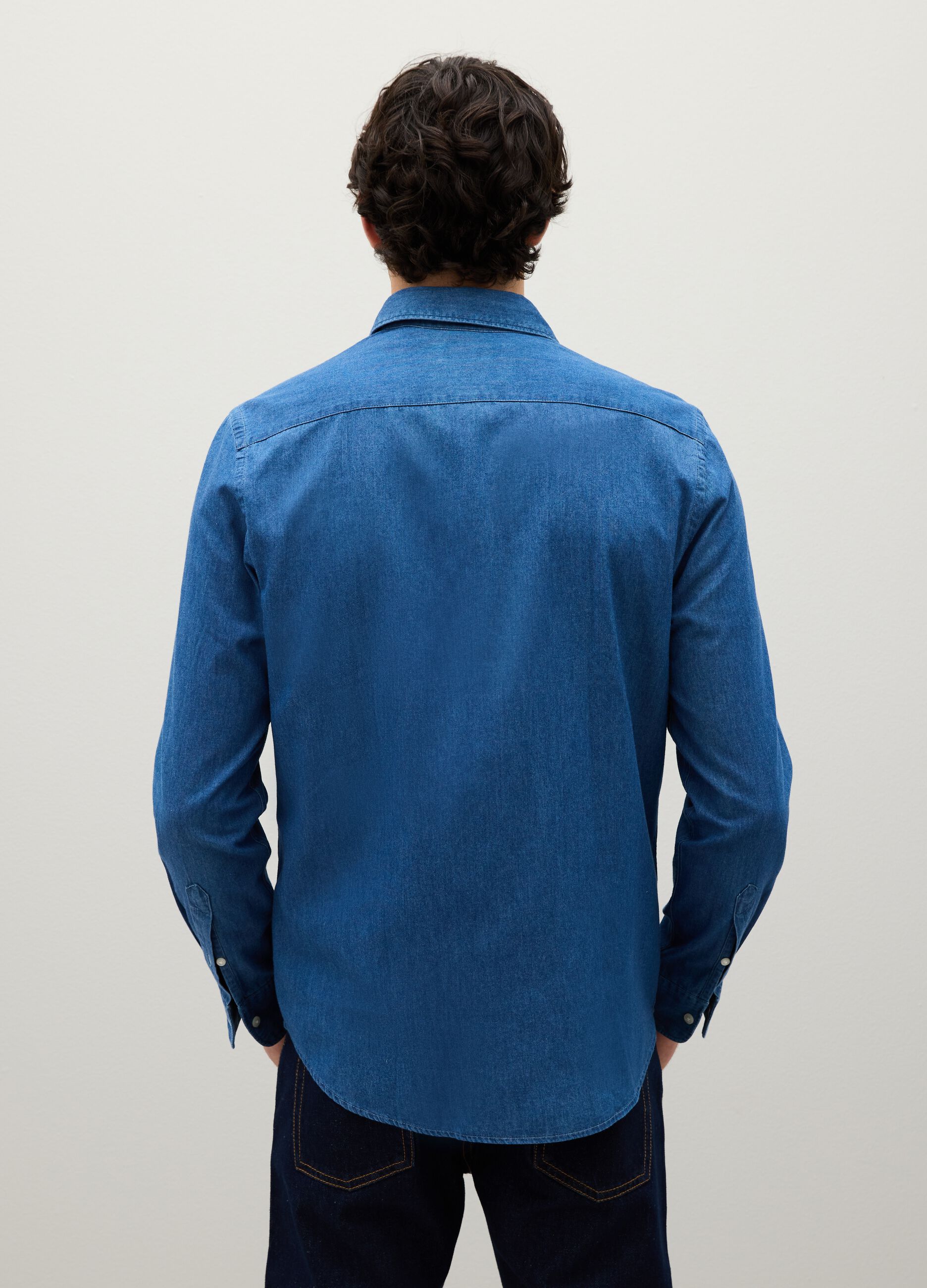 Regular-fit shirt in denim
