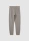 Boys' grey pure cotton joggers regular fit_1