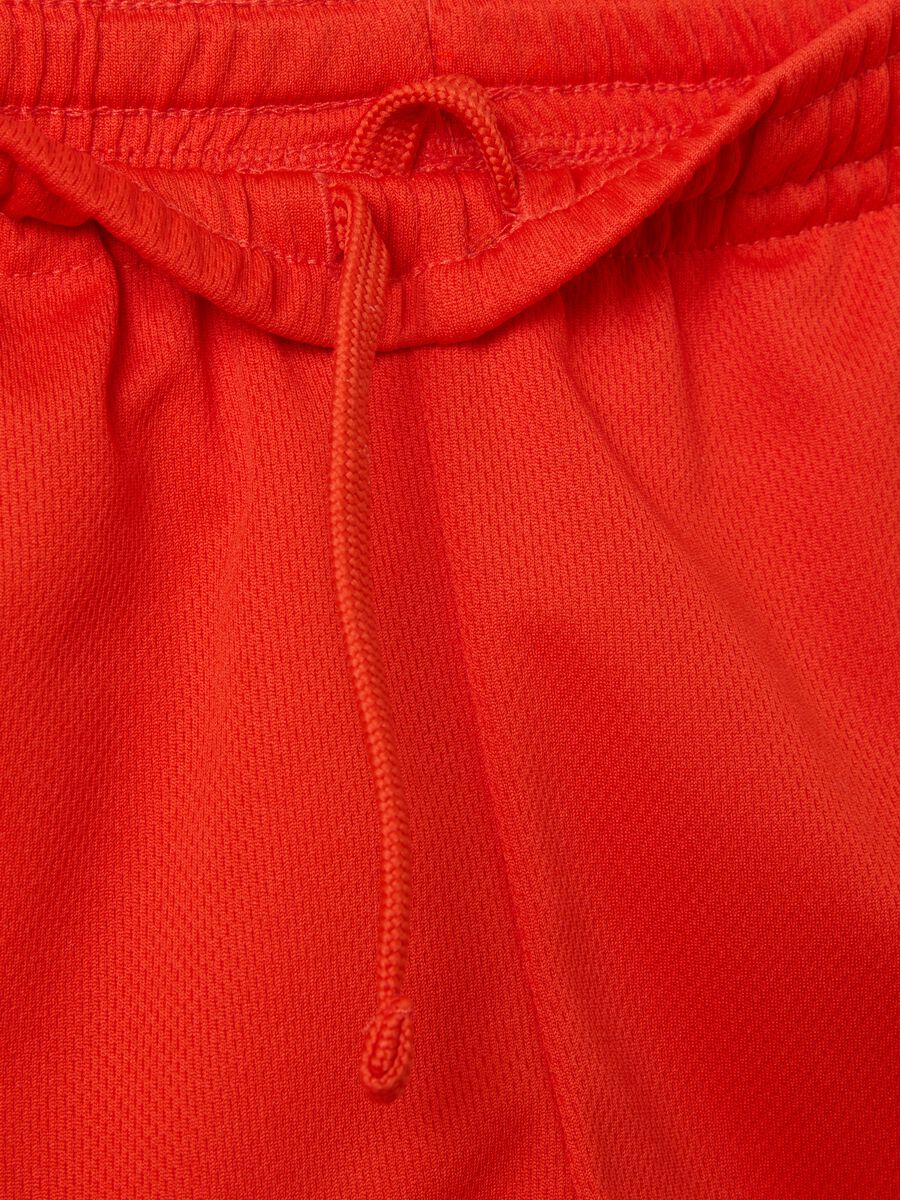OVS Kids Red Mesh Shorts with Elastic Waist_2