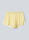 Shorts plissettati sportivi gialli in tessuto elasticizzato rimovibili ALTAVIA COURT_6