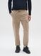 Beige cotton cargo trousers relaxed fit_1