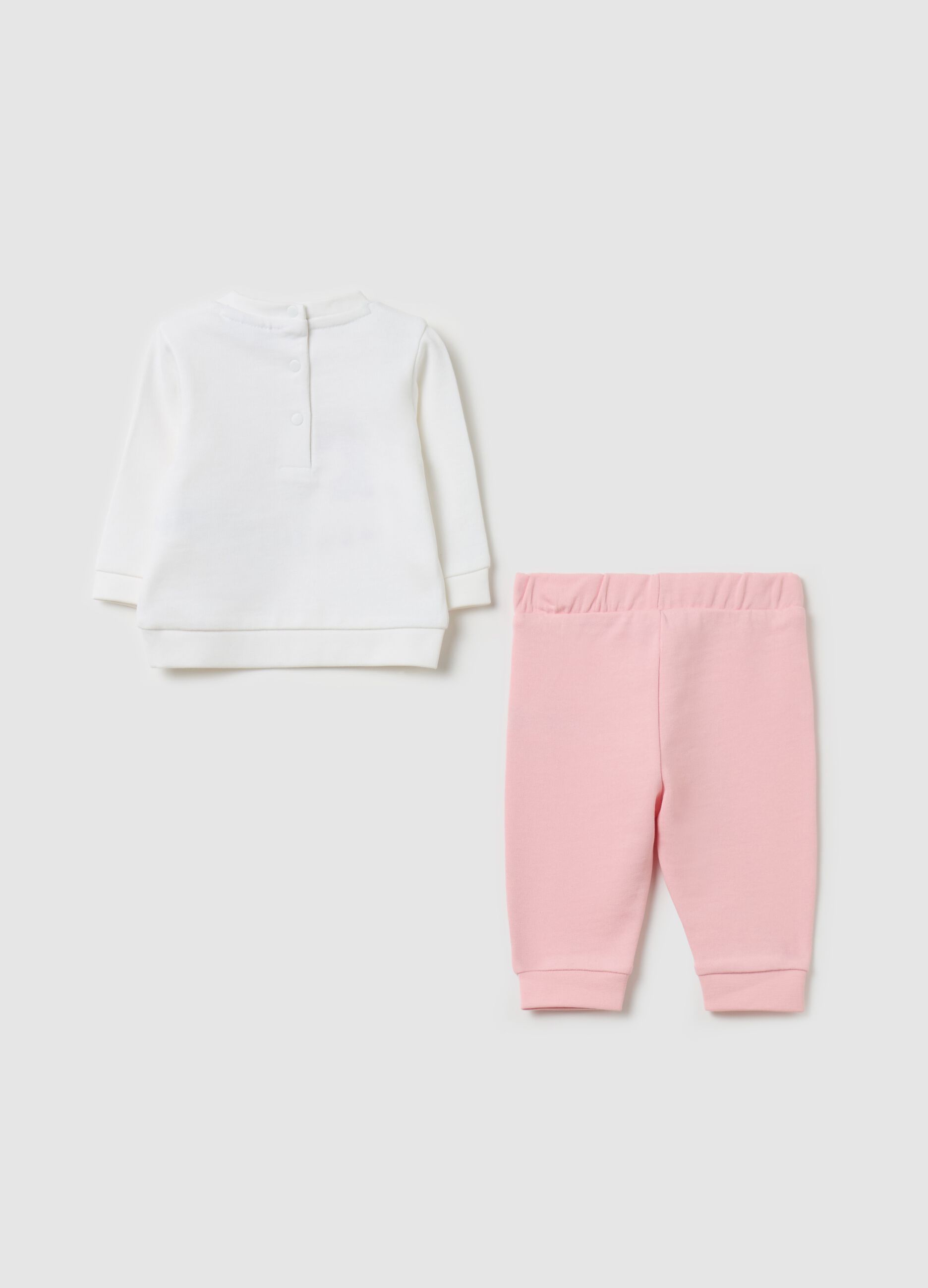 "My little flower" jogging set in cotton
