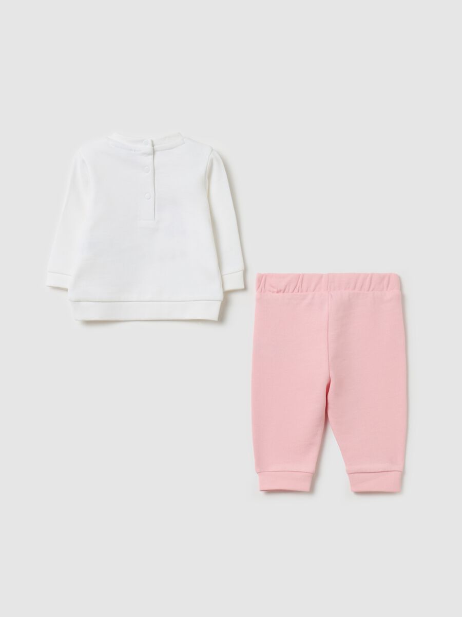 Jogging set in cotone "My little flower"_1