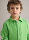 Green pure linen oversized kids&rsquo; shirt_2
