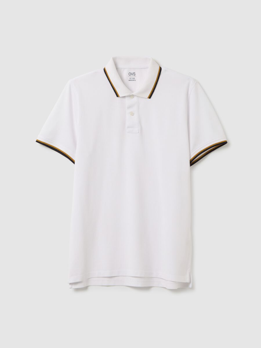 White short-sleeve cotton polo by Ovs_4