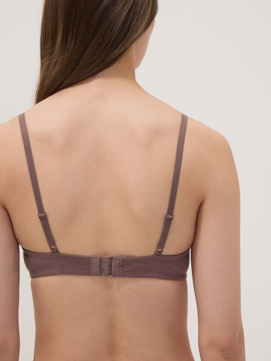 Reggiseno grigio imbottito in cotone organico_2