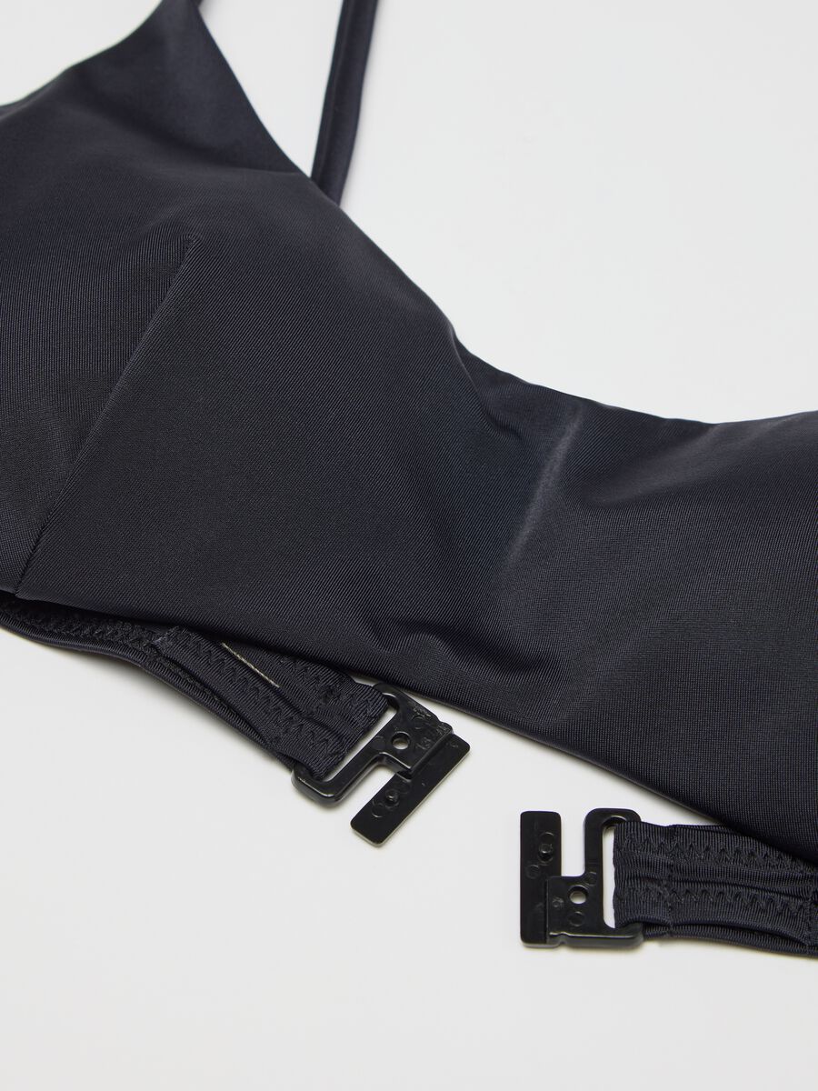 Black bralette bikini top with removable padding_5