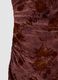 Abito fitted lungo rosso in tessuto elasticizzato a fiori_2