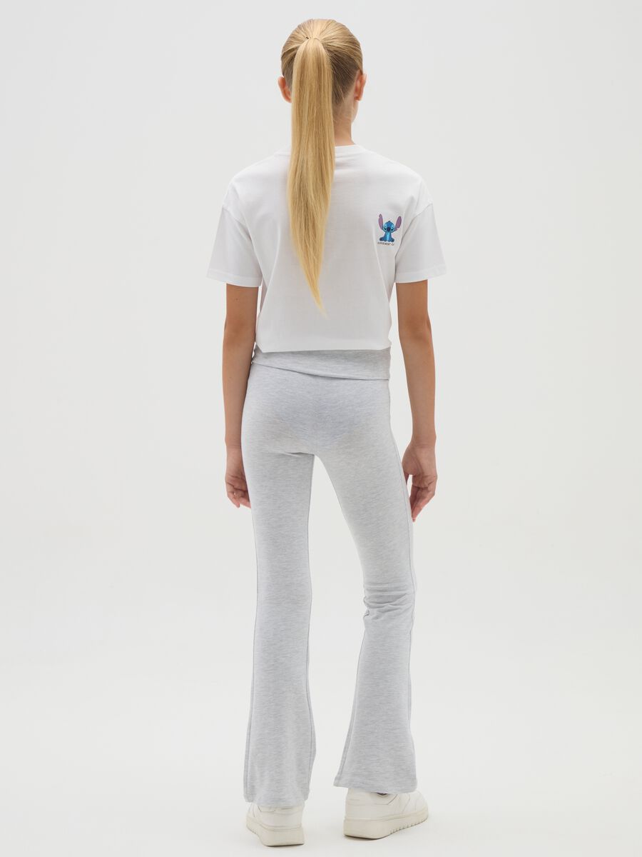 Girls' Grey Stretch Cotton Trousers_2