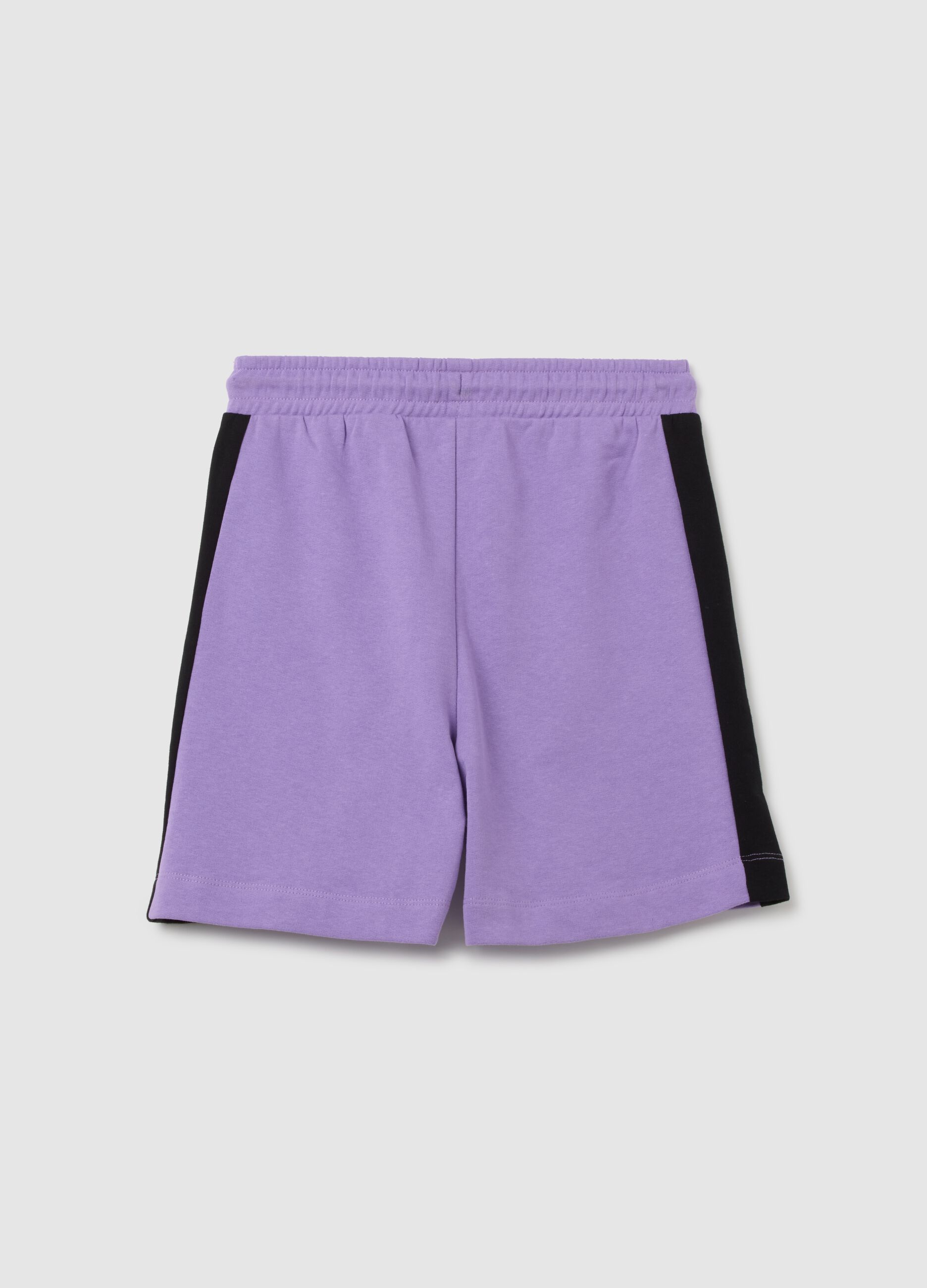 Girls' multicolour pure cotton shorts regular fit with elasticated waist