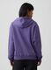 Blackberry purple cotton-blend hoodie with embroidered GAP logo_3
