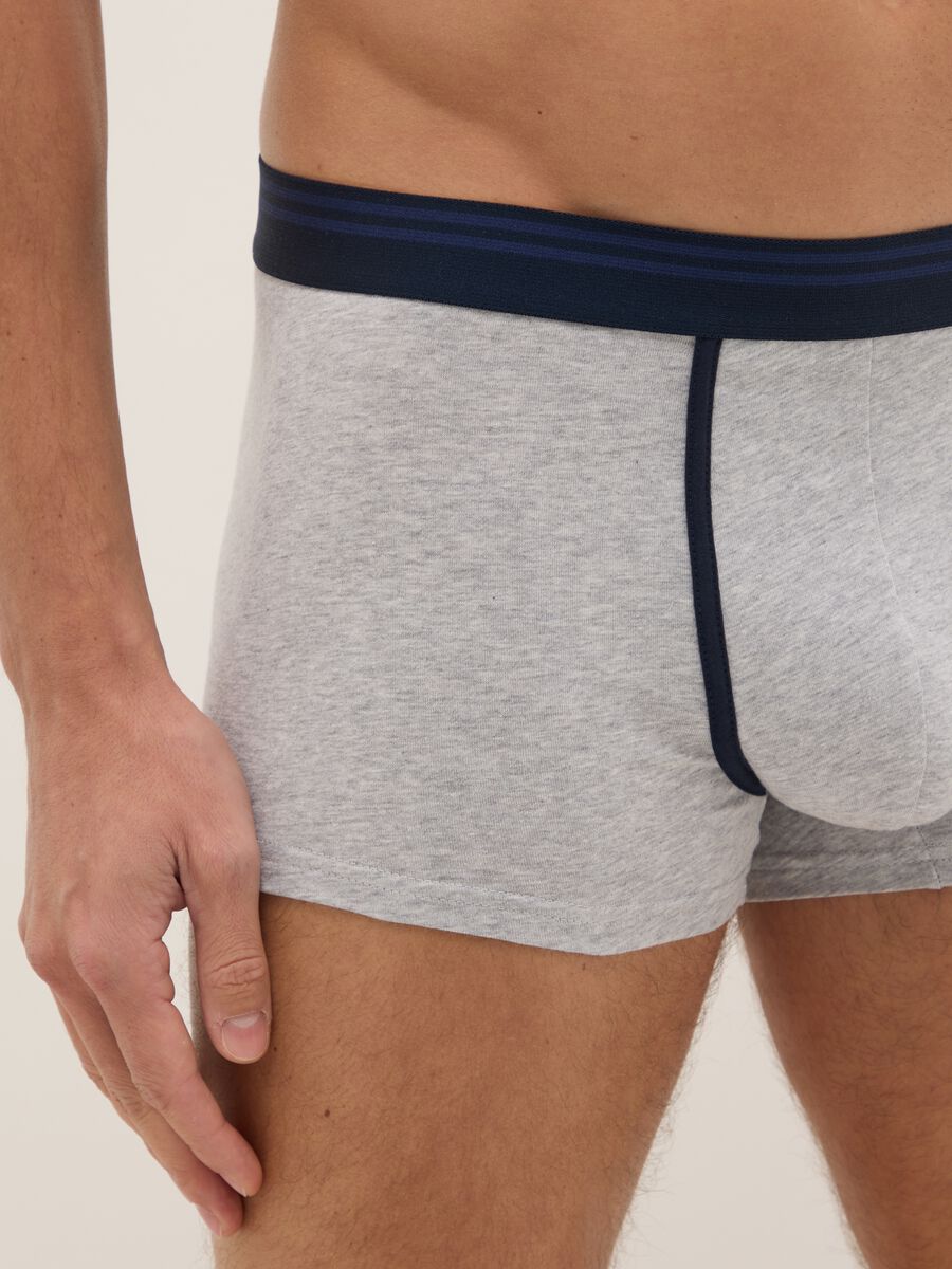 Tripack boxer in cotone elasticizzato multicolor regular fit_3
