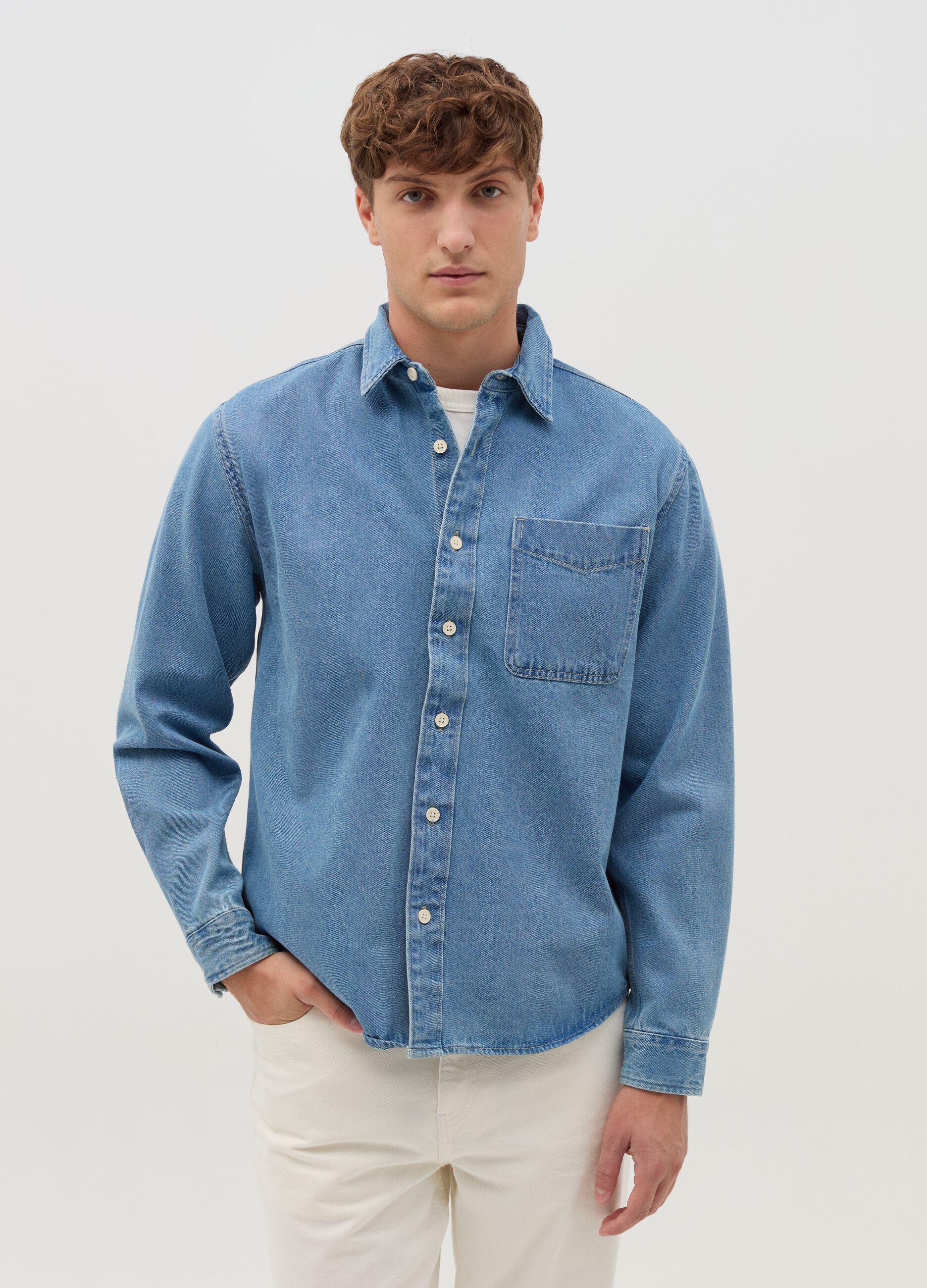 Camicie Uomo Denim OVS