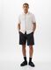 Relaxed-fit Bermuda shorts in stretch cotton_0