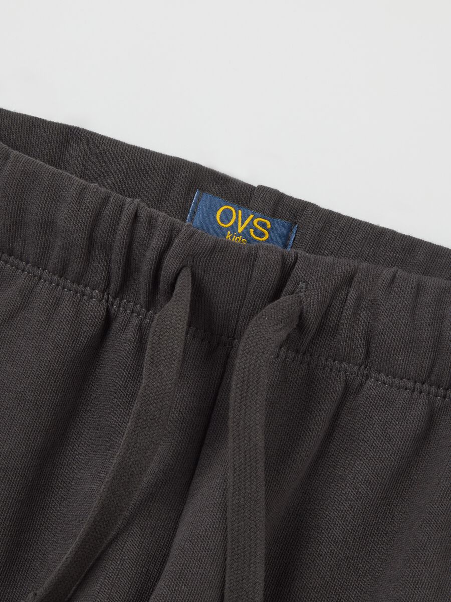 Grey Cotton Sweatshirt and Trousers Set_3