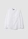 White linen and cotton blend boys&rsquo; shirt with mandarin collar_3