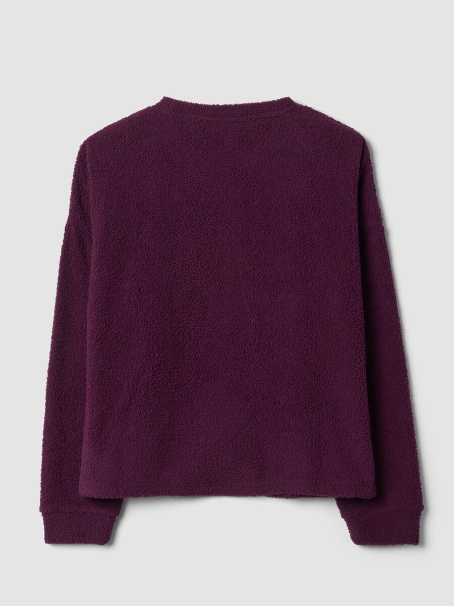 Purple stretch crew-neck pyjamas_6