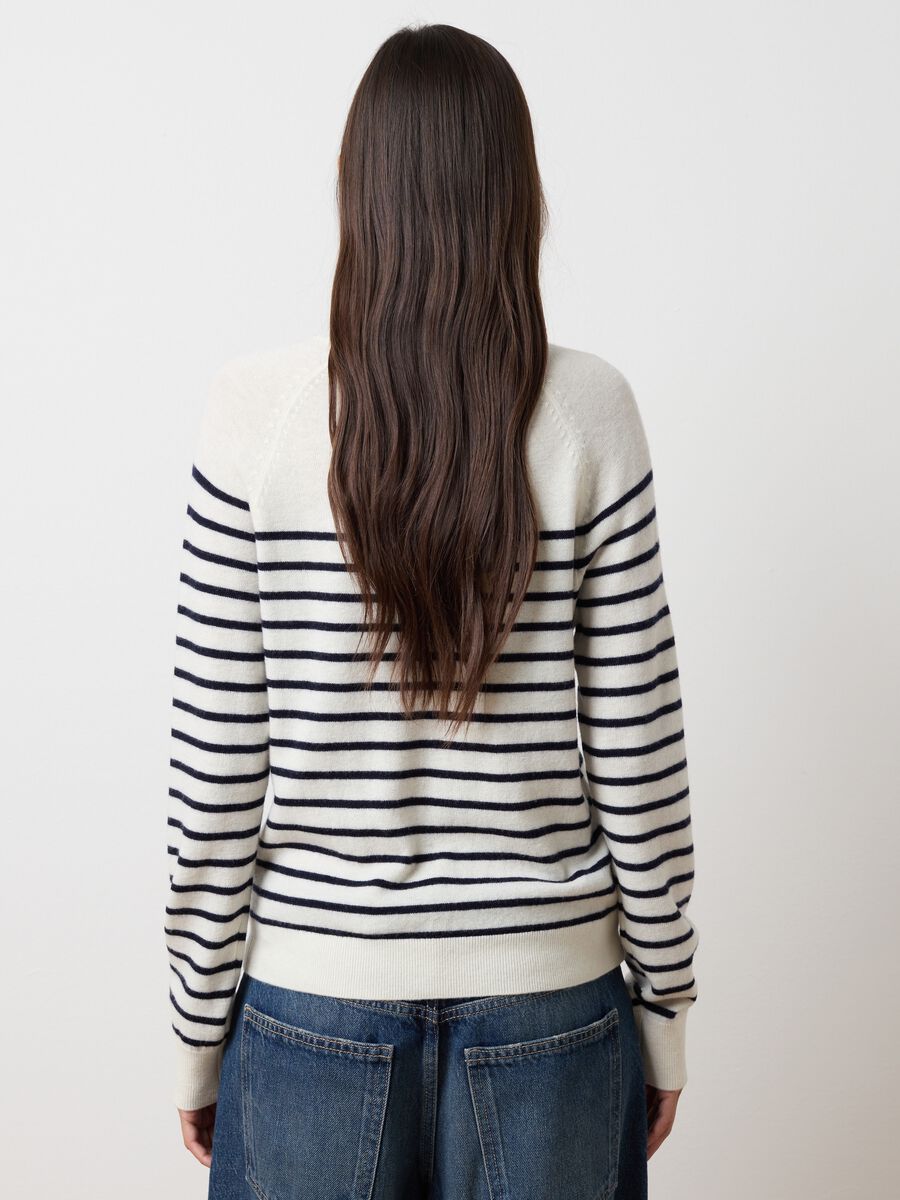 Pure Wool Striped Sweater Regular Fit_3