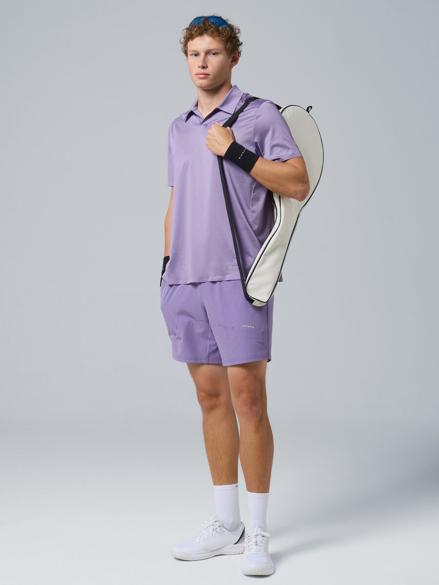 Shorts sportivo viola in tessuto elasticizzato ALTAVIA COURT_1