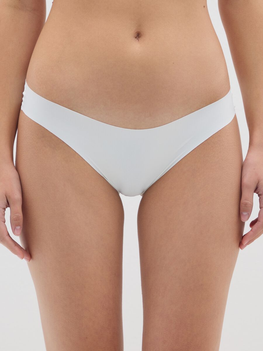 Slip in tessuto elasticizzato bianco_1