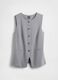 Grey Waistcoat in Stretch Fabric_5