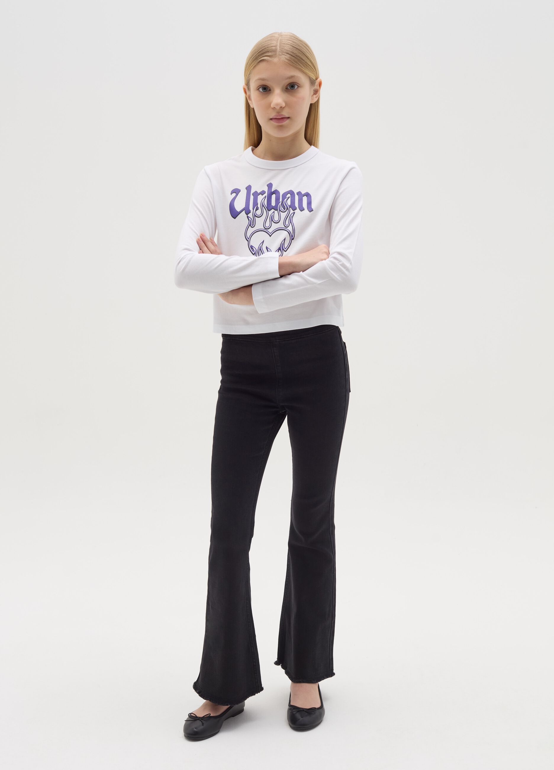 Flare-fit jeggings