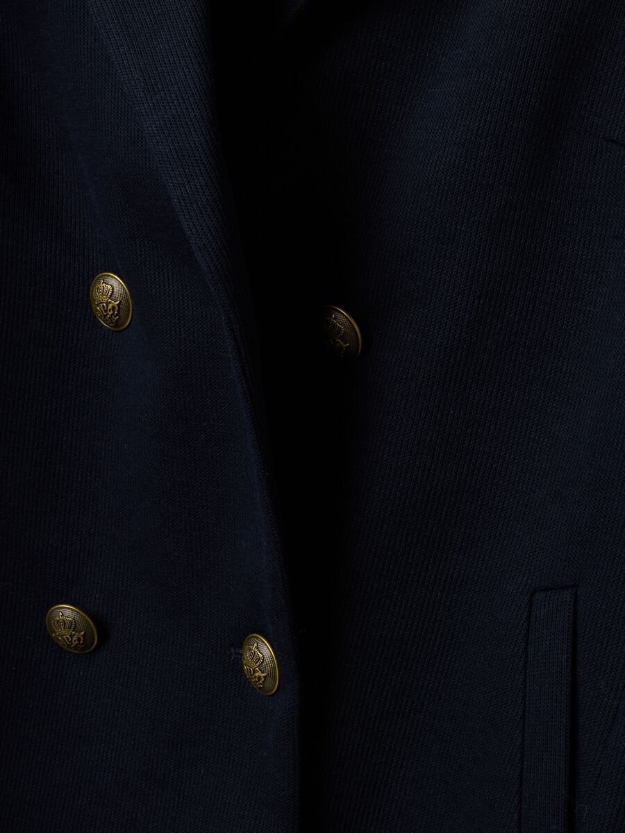 Blazer blu regular fit doppiopetto con rever classico_6