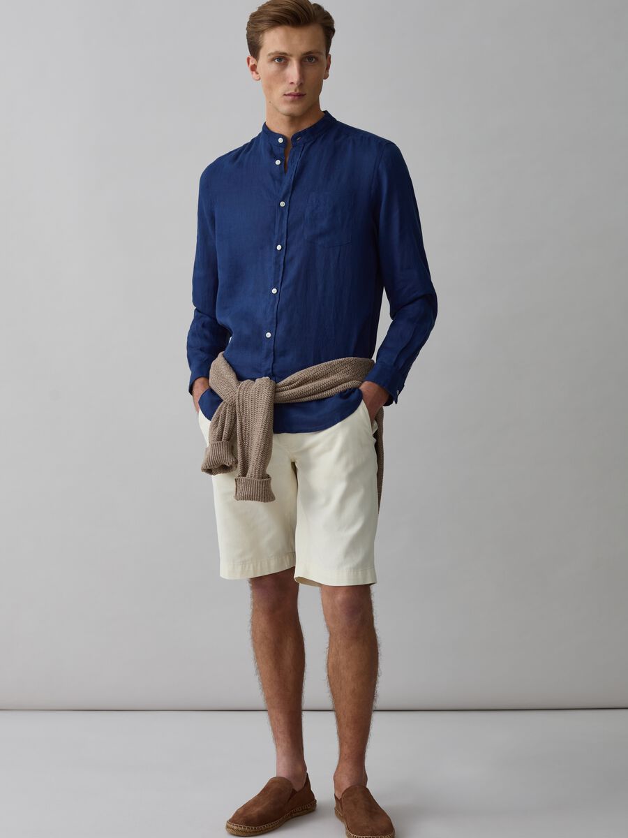 Chino Bermuda shorts in cotton_0
