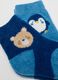 Tripack of short blue coral fleece socks_2