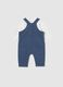 Multicolour baby set of t-shirt and dungarees in pure cotton_1