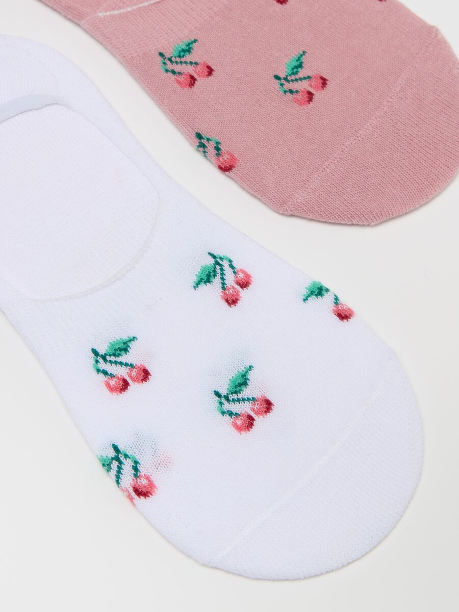 Five-pair pack shoe liners with cherries_2