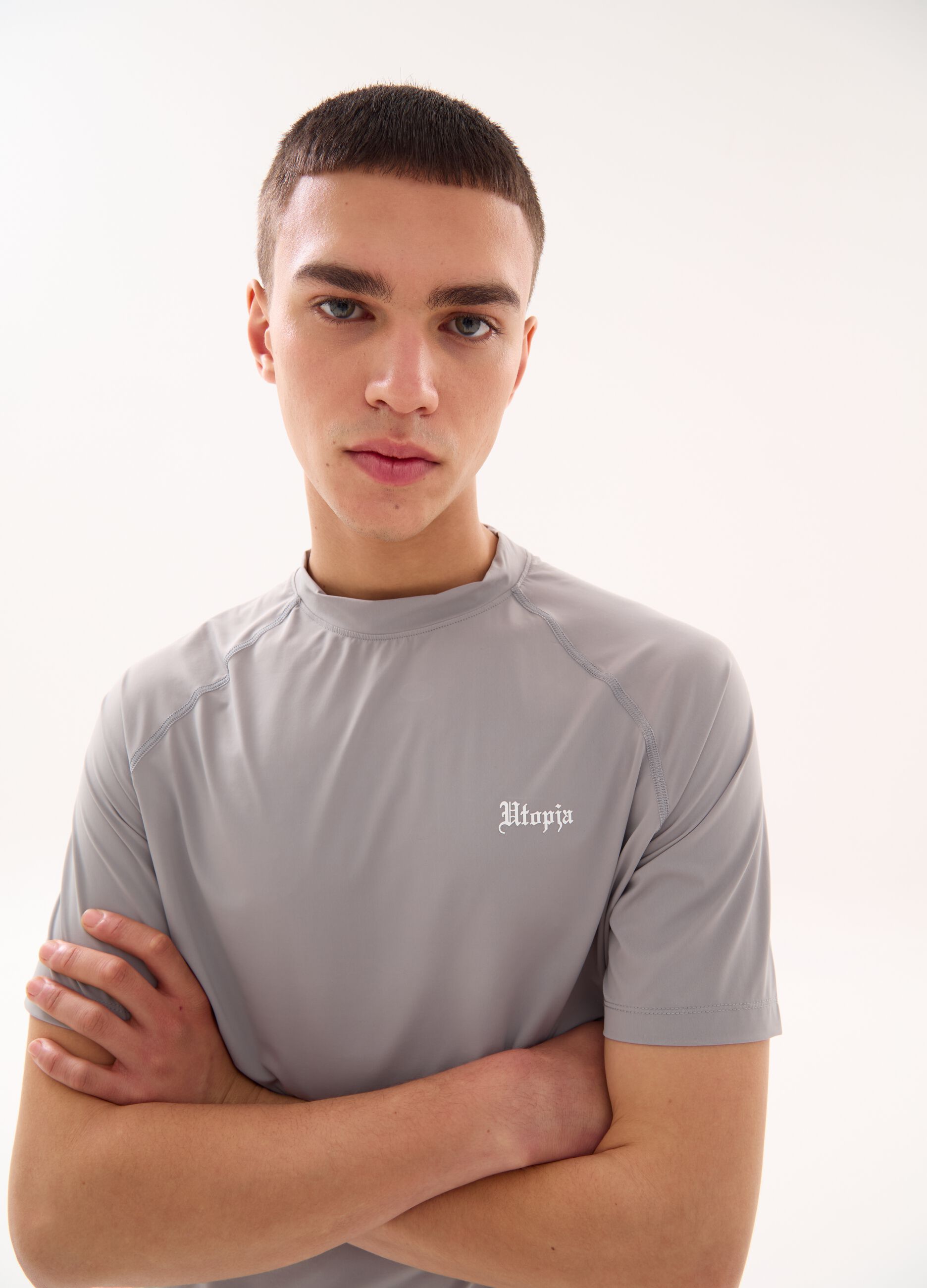 Technical T-shirt Light Grey