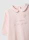 Baby pink pure cotton sleep suit with long sleeves and embroidery_2