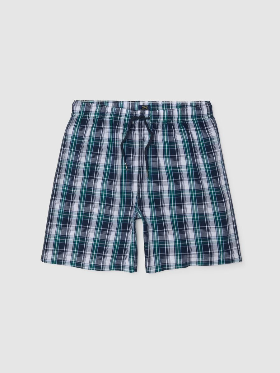 Men's multicolour pure cotton regular fit pyjama shorts_4