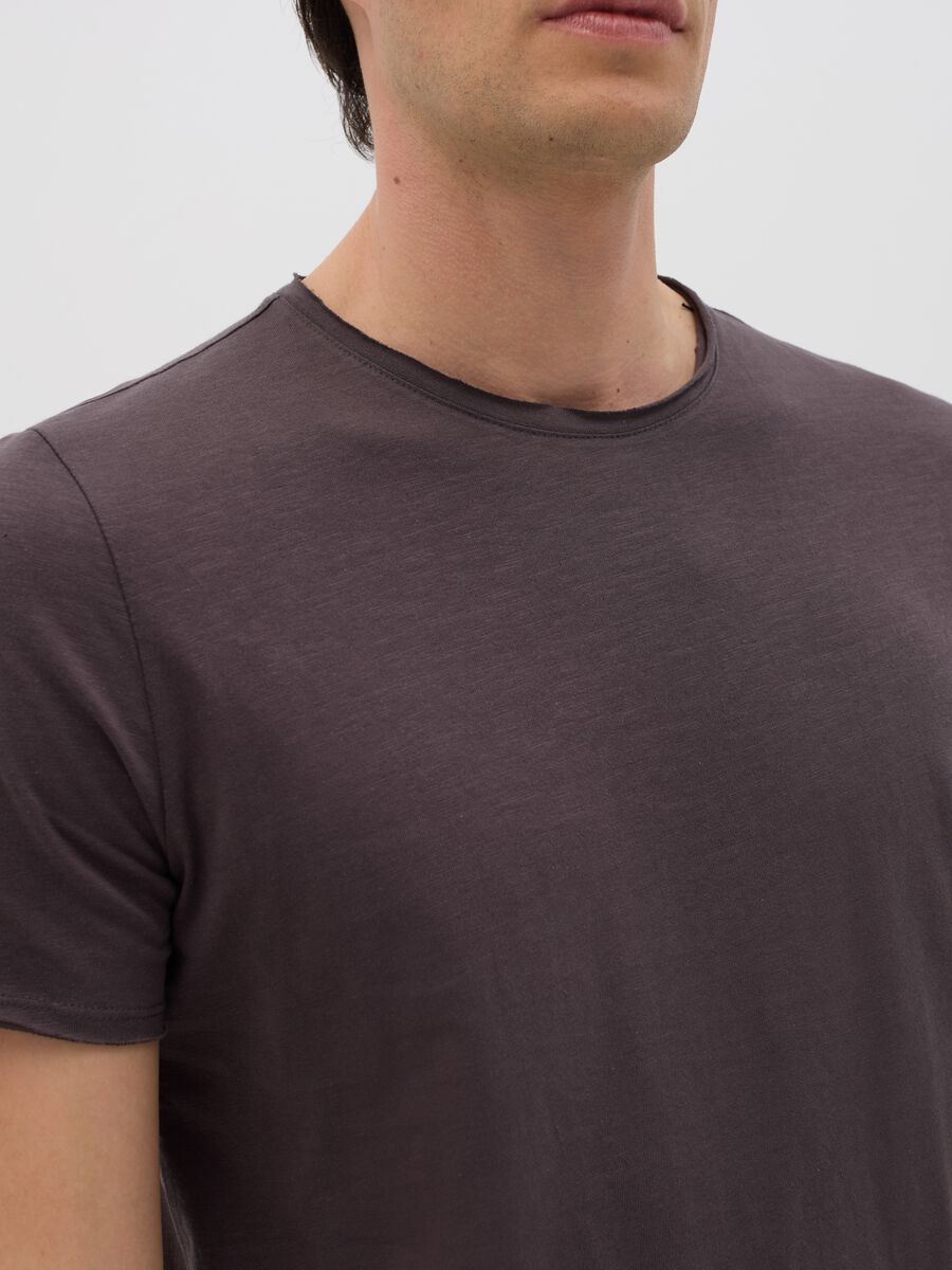 Ovs Brown Cotton T-shirt_2