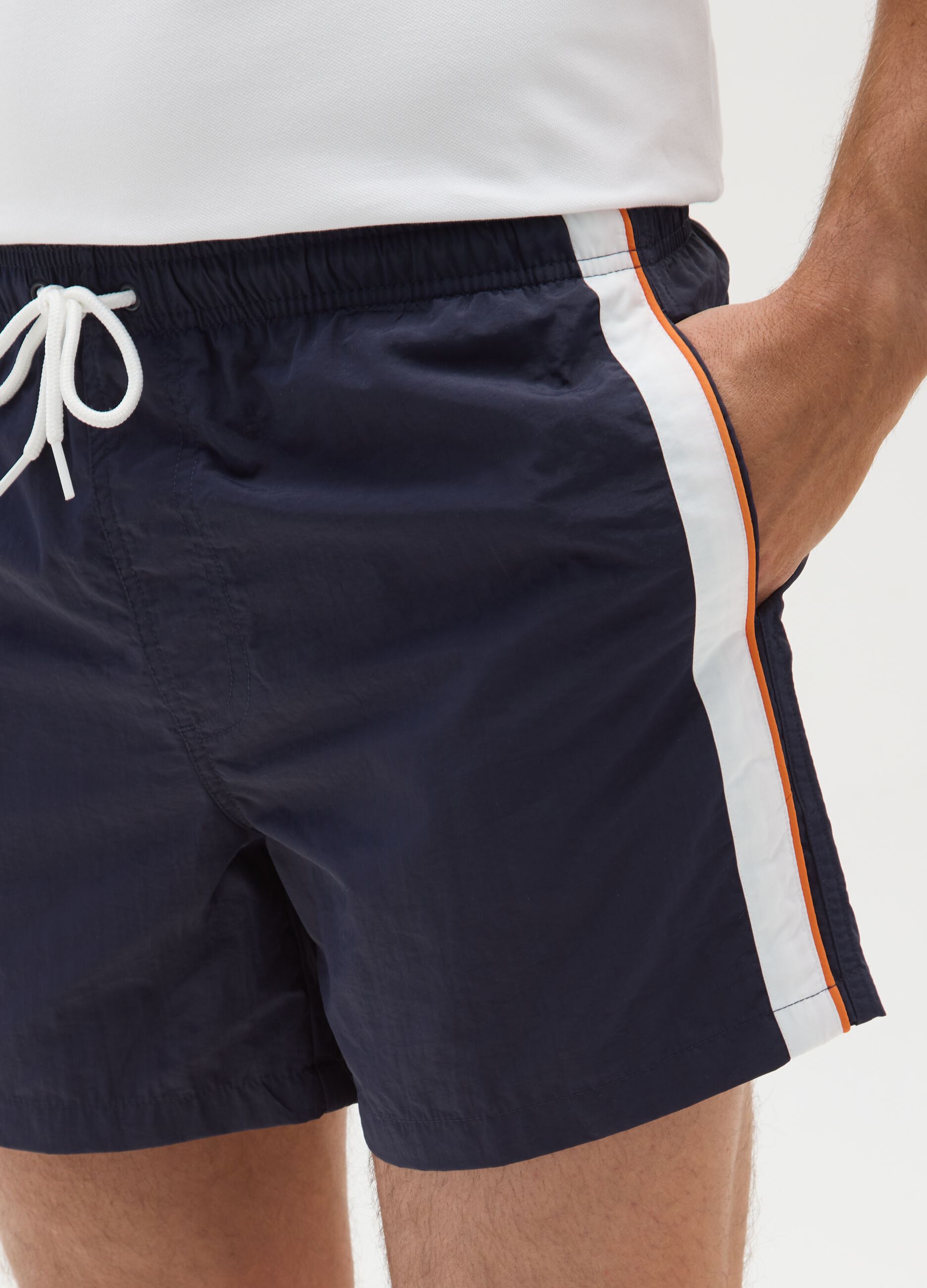 Men's mixed multicoloured shorts with regular-fit