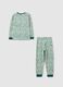 Boys' green pure cotton pyjama regular fit_1