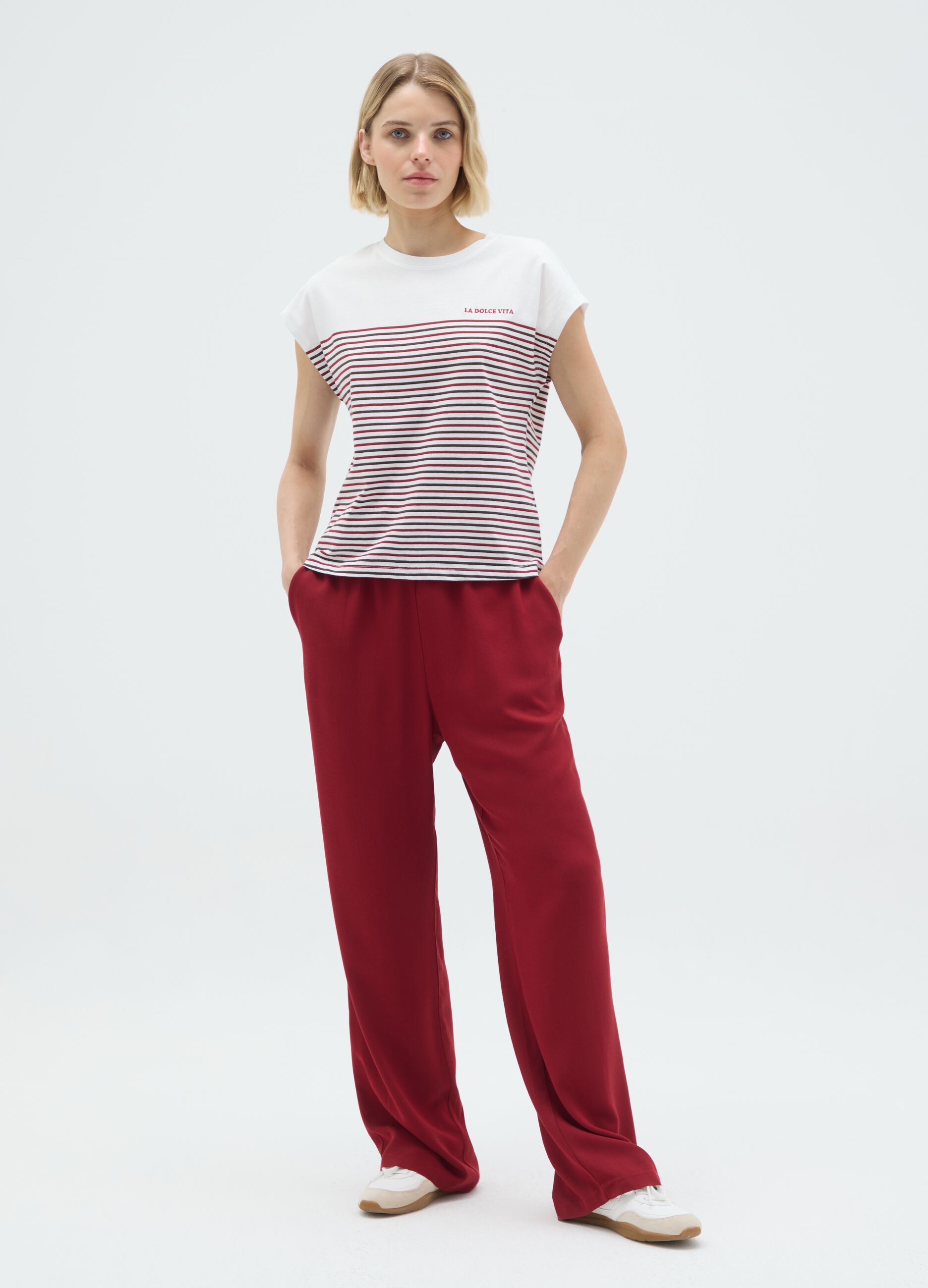Multicolour Women's Pure Cotton T-shirt